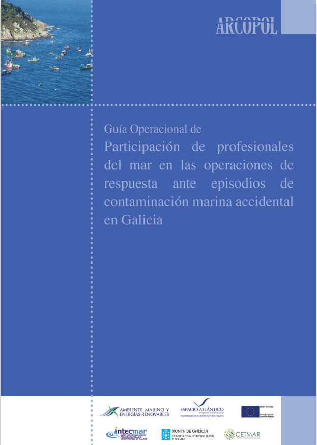 Guía operacional de participación dos profesionais do mar nas operación de resposta ante episodios de contaminación mariña.
